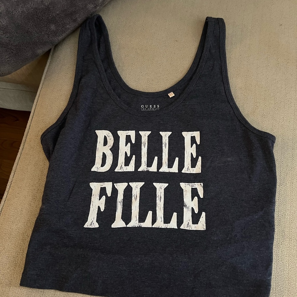 Guess Women's Navy 'Belle Fille' Tank Top